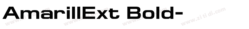 AmarillExt Bold字体转换